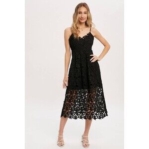 Bluivy Joy Crochet Lace Midi Dress - NWT